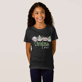 Pastel Kawaii Kerstkatten T-shirt