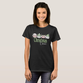 Pastel Kawaii Kerstkatten T-shirt
