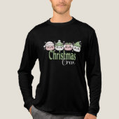 Pastel Kawaii Kerstkatten Tri-Blend Shirt (Voorkant volledig)