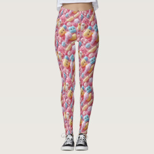Pastel Kawaii Speelgoed Creatuur Kunst Leggings