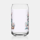 Pastel Kawaii Unicorn Doll with Flower Basket Blikvorm Glas (Links)