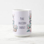 Pastel Kawaii Unicorn Doll with Flower Basket Koffiemok (Center)