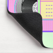 Pastel kawaii VHS vaporwave pixel kunst Muismat (Hoek)