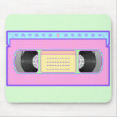 Pastel kawaii VHS vaporwave pixel kunst Muismat (Voorkant)