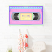Pastel kawaii VHS vaporwave pixel kunst Spandoek (Insitu)