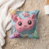Pastel Kawaii Wezens Fantasie Kunst Kussen (Deken)