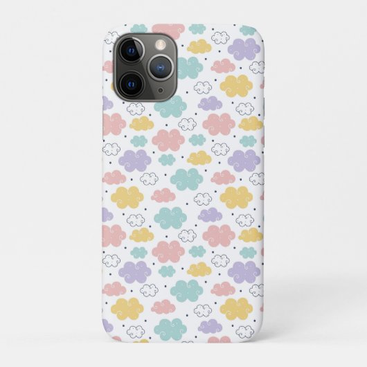 Pastel Kawaii wolkenpatroon Case-Mate iPhone Case (Achterkant)
