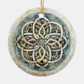 Pastel Keltische knoop Keramisch Ornament (Voorkant)