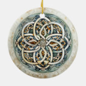 Pastel Keltische knoop Keramisch Ornament (Achterkant)