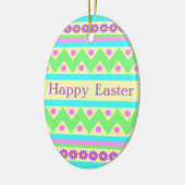 Pastel Keramiek Paasei Ornament (Links)