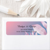 pastel kersenbloesem bruiloft Retouradres Label (Insitu)