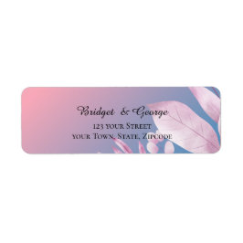 pastel kersenbloesem bruiloft Retouradres Label