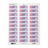 pastel kersenbloesem bruiloft Retouradres Label (Full Sheet)