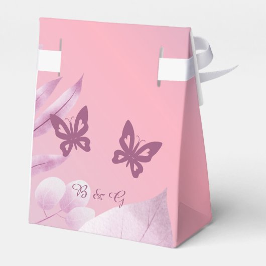 pastel kersenbloesem sakura bruiloft bedankdoosjes (Achterkant)