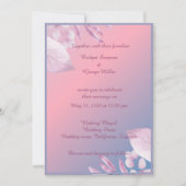pastel kersenbloesem sakura bruiloft uitnodiging (Voorkant)