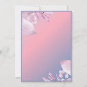 pastel kersenbloesem sakura bruiloft uitnodiging (Achterkant)