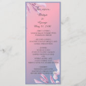 Pastel Kersenbloesem Sakura Programma & Menu (Voorkant)