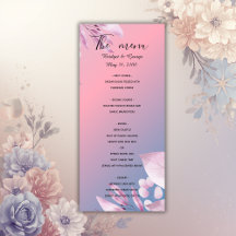 pastel kersenbloesem sakura trouwmenu's