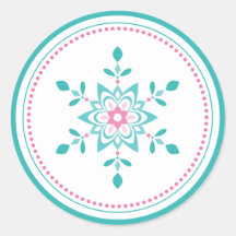 Pastel Kerst Bloemenster Sneeuwvlok