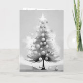 Pastel Kerst met Ornamenten Waterverf Effect Feestdagen Kaart (Achterkant)