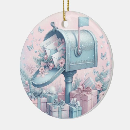 Pastel Kerst Ornament Mailbox en Cadeaus 2 (Links)