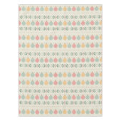 Pastel Kerst Ornamente Tafelkleed (Voorkant)