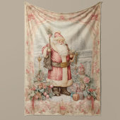 Pastel Kerst Retro Santa Claus Home Decor Fleece Deken