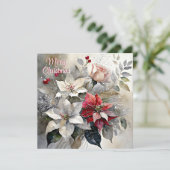 Pastel Kerst spray op maat Feestdagenkaart (Staand voorkant)