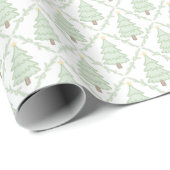 🎄 Pastel Kerst Wonderland Inpakpapier 🎁 (Rol Hoek)