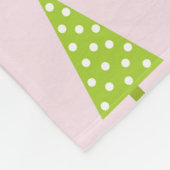 Pastel Kerstbomen Fleece Deken (Hoek)