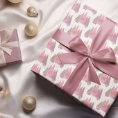 Pastel kerstbomen 'Tis het seizoen Cadeaupapier