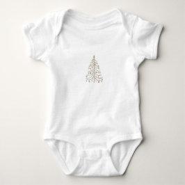 Pastel Kerstboom Baby Tee T-shirt