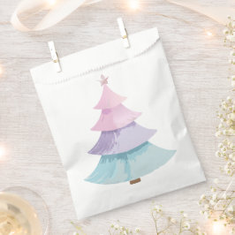 Pastel kerstboom bedankzakje