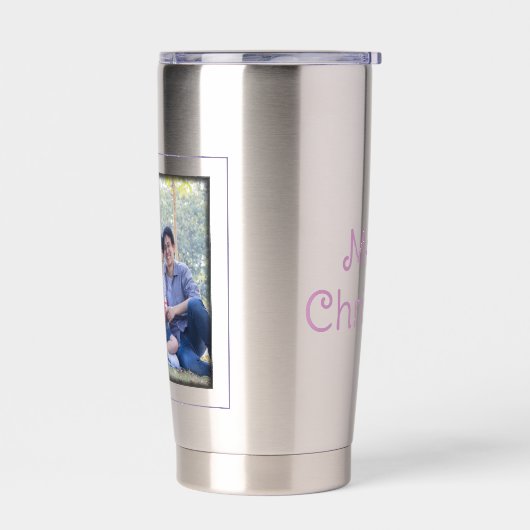 Pastel kerstboom geïsoleerde drinkbeker (Links)