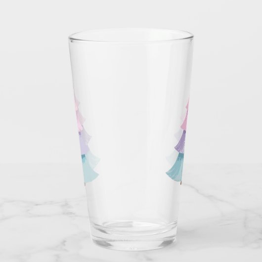 Pastel kerstboom glas (Rechts)