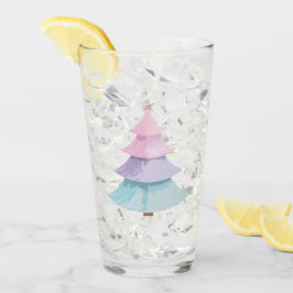 Pastel kerstboom glas