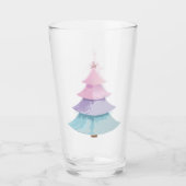 Pastel kerstboom glas (Voorkant)