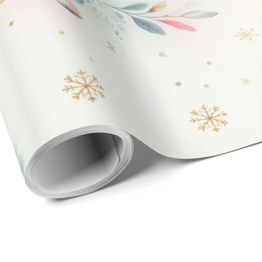 Pastel kerstboom inpakpapier (Rol Hoek)