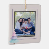 Pastel kerstboom keramisch ornament (Rechts)