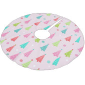 Pastel Kerstboom Kleed Rok (Gekanteld)