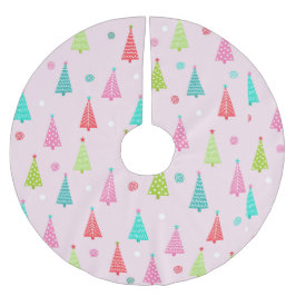 Pastel Kerstboom Kleed Rok
