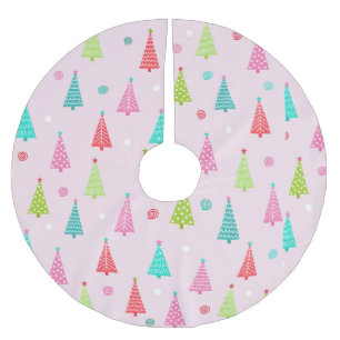 Pastel Kerstboom Kleed Rok