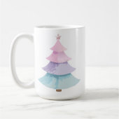 Pastel kerstboom koffiemok (Links)