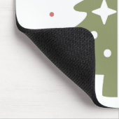 Pastel Kerstboom Muismat (Hoek)