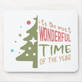Pastel Kerstboom Muismat