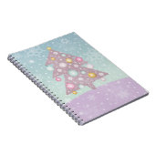 Pastel Kerstboom Notitieboek (Rechterzijde)