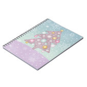 Pastel Kerstboom Notitieboek (Linkerzijde)