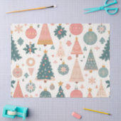 Pastel Kerstboom Ornamenten Vakantie Tissuepapier (Craft)