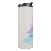 Pastel kerstboom thermosbeker (Gedraaid links)