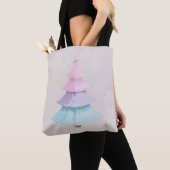 Pastel kerstboom tote bag (Dichtbij)
